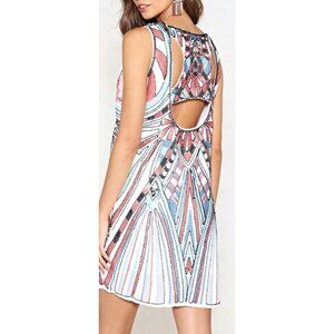 Nastygal sequin racerback mini dress